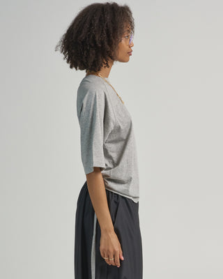 tshirting short sleeve top with shirred back