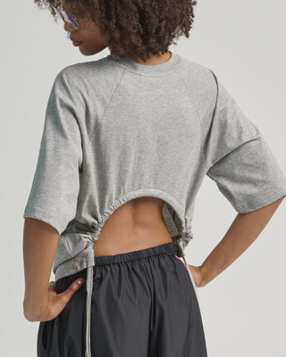 tshirting short sleeve top with shirred back
