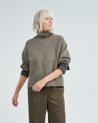 turtleneck sweater with lurex