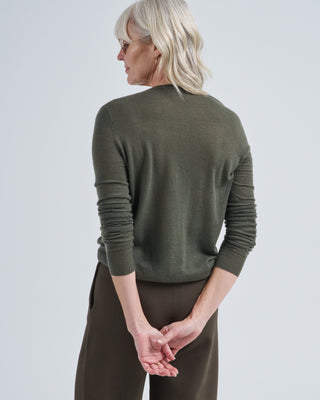 v neck long sleeve cashair sweater