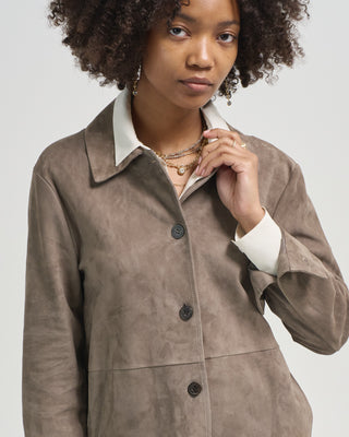 vicky lamb suede jacket