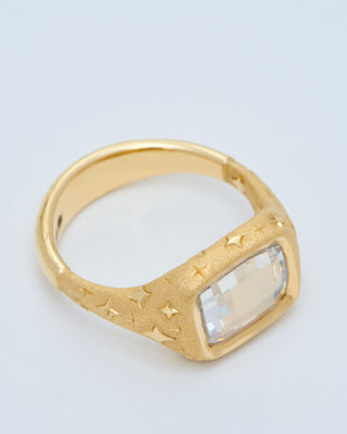 vintage checkerboard diamond ring