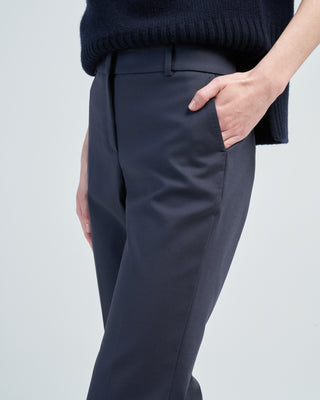viscose cotton front zip pant