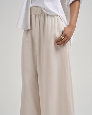 viscose cupro twill pants