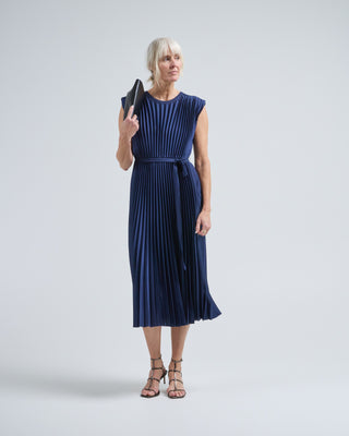 volta dress knit weave plisse