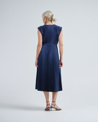 volta dress knit weave plisse