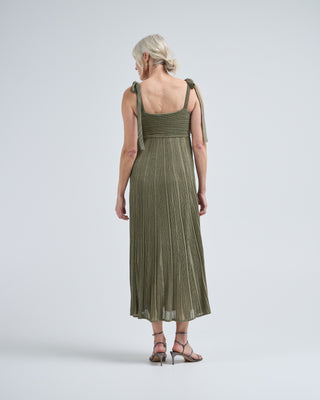 wanderlust metallic maxi dress