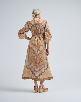 wanderlust plunge midi dress