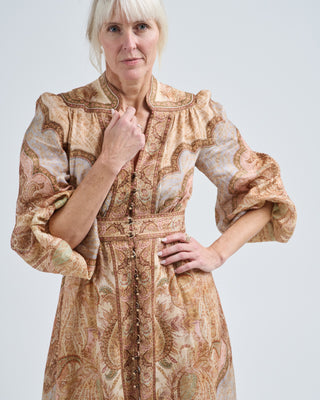 wanderlust plunge midi dress