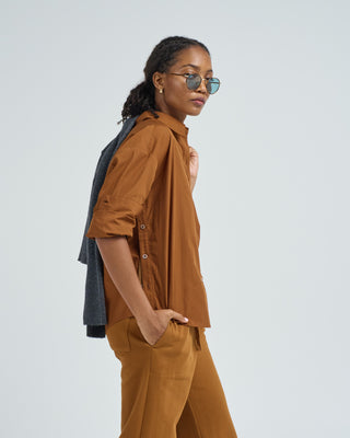 watts side button down shirt