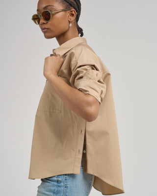 watts side button shirt