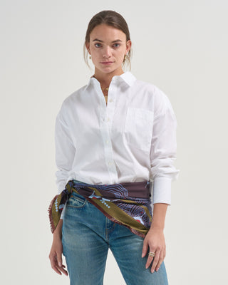 watts solid side button shirt