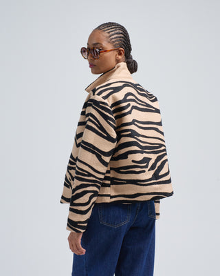 western zebra mirage jacket