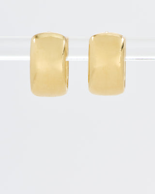 wide gold huggie hoops