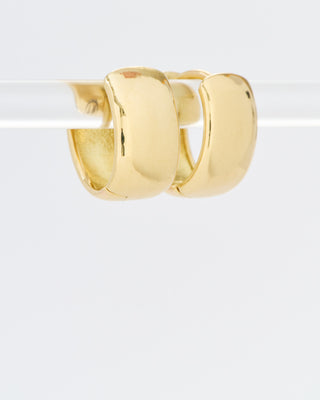 wide gold huggie hoops