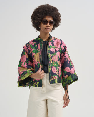 wide sleeve cropped jacket