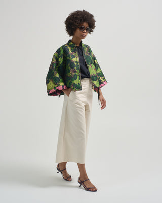 wide sleeve cropped jacket