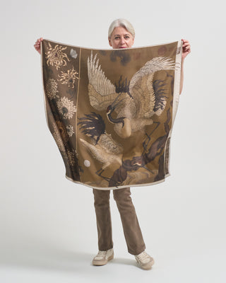 wind dancer, heaven caller silk twill square scarf