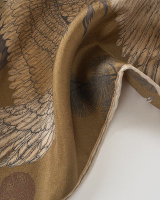 wind dancer, heaven caller small silk twill square scarf