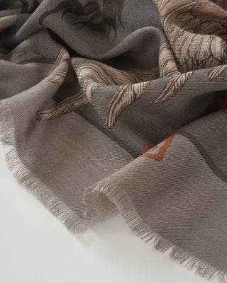 wind dancer, heaver caller wool/silk square scarf
