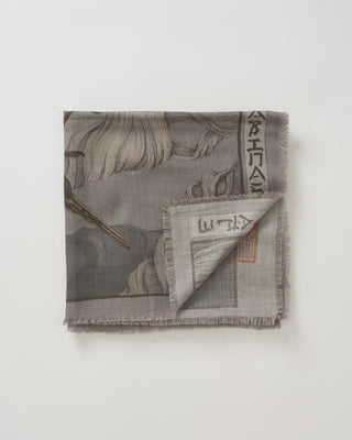 wind dancer, heaver caller wool/silk square scarf