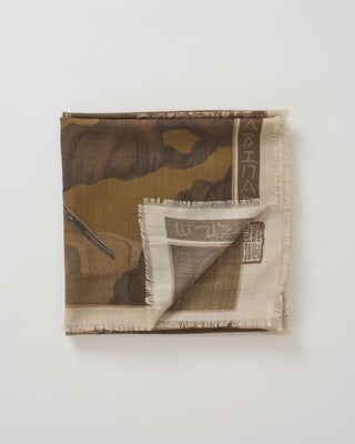 wind dancer, heaver caller wool/silk square scarf