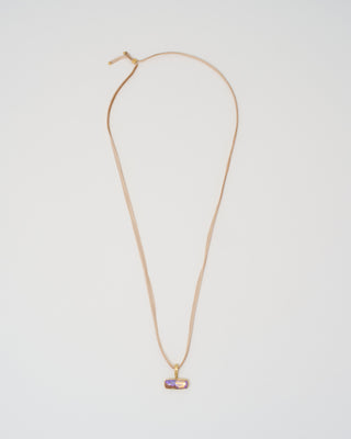wood opal atlantis charm velvet necklace