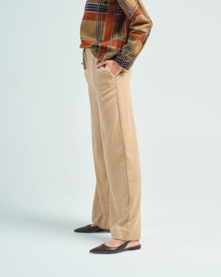 wool blend twill pants