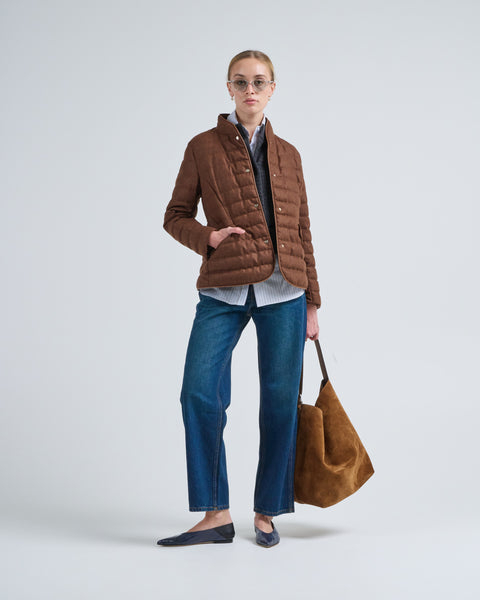 Herno Wool Tweed Blazer 2240 Cuoio