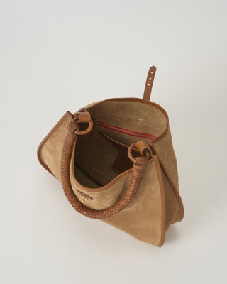 woven handle hobo