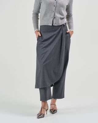 wrap skirt trouser