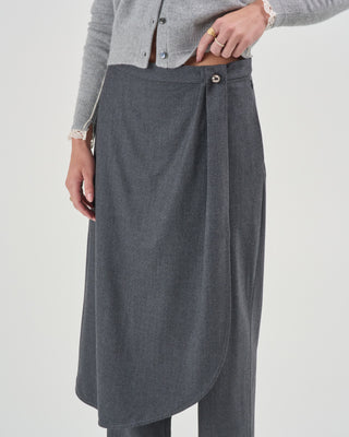 wrap skirt trouser