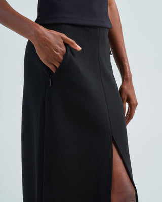 wren crepe knit midi skirt