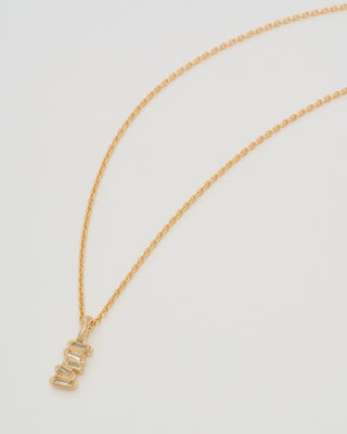 baguette lemon diamond scatter large pendant necklace