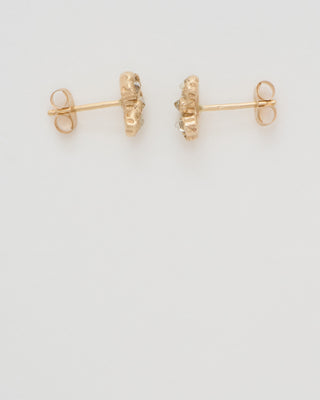 baguette lemon diamond scatter medium stud earrings
