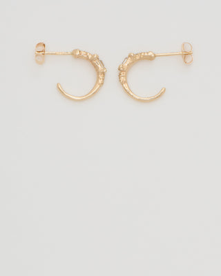 legacy mixed diamond small scatter hoop earrings