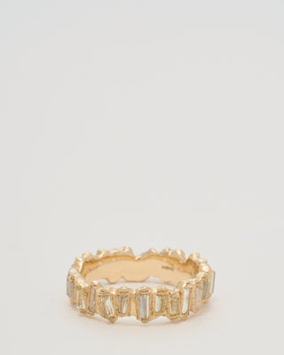 molten baguette lemon diamond eternity scatter ring