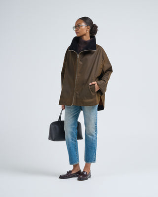 zipped funnel jacket