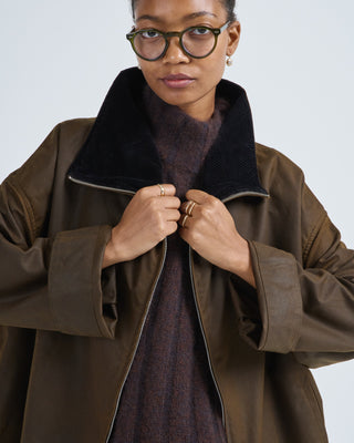 zipped funnel jacket