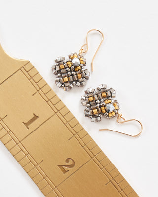 crystal and miyuki earrings