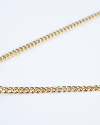 5 link charm holder necklace - 14k yellow gold