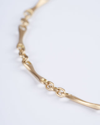 15" city bar necklace 18k yellow gold - gold