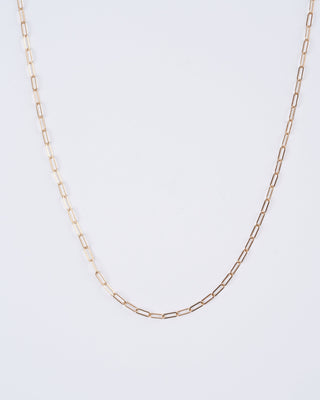 18" yellow gold square link chain