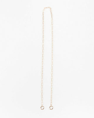 22" square link chain - rose gold
