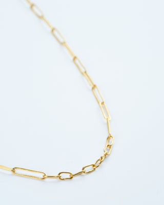 22k gold handmade chain, 18” - gold