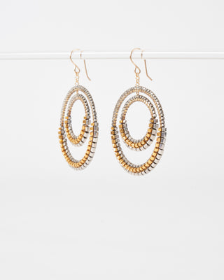 crystal and miyuki earrings