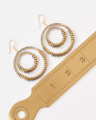 crystal and miyuki earrings