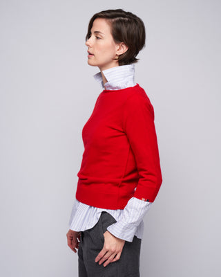 3/4 sleeve ballet neck sweater - heart