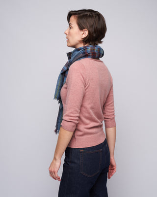 3/4 sleeve ballet neck sweater - moor