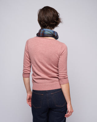 3/4 sleeve ballet neck sweater - moor